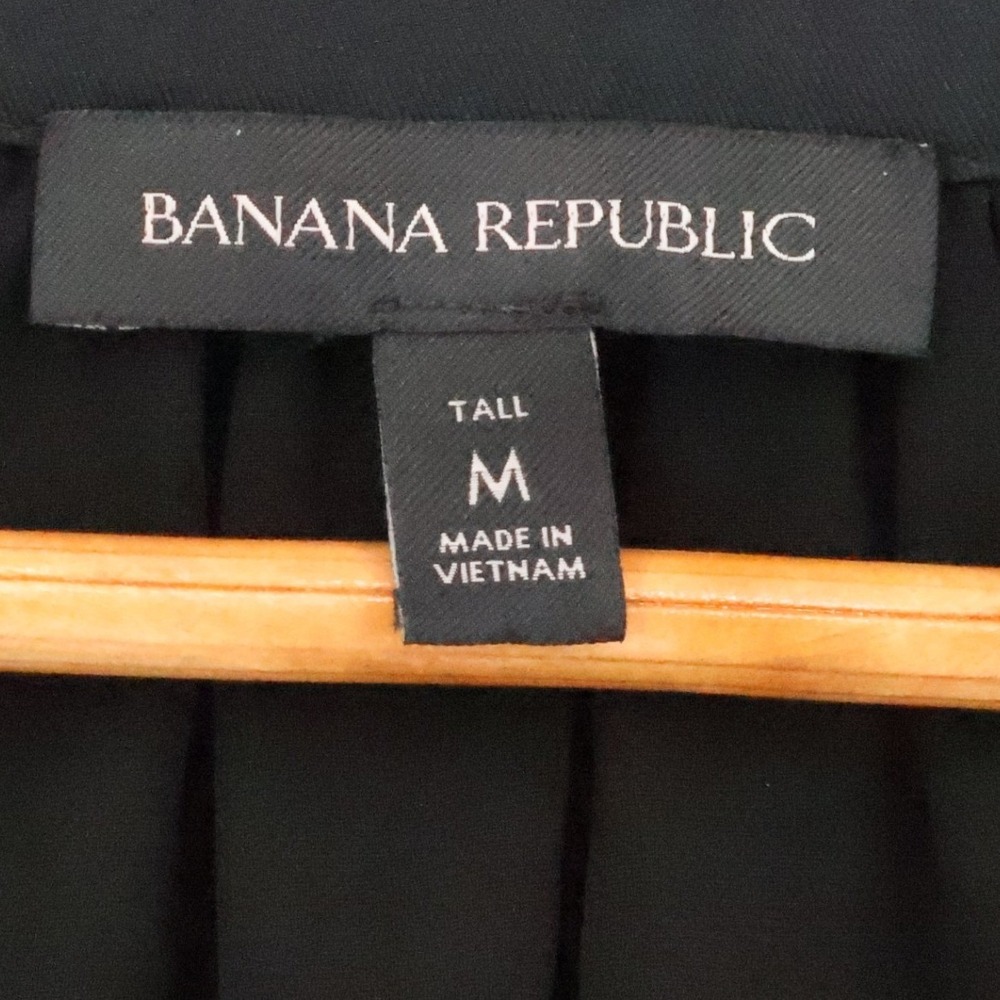 Banana Republic Long Sleeve Tiered Midi Dress Womens Minimalist Size M Tall - Picture 2 of 12